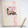 Faby Reilly - Apple Blossom Greeting card (cross stitch pattern chart) (zoom1)