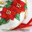 Faby Reilly - Christmas Biscornu (wreath version) (cross stitch pattern ) (zoom1)