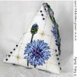 <b>Cornflower humbug</b><br>cross stitch pattern<br>by <b>Faby Reilly Designs</b>