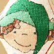 Elrik the elf Pendant - cross stitch pattern - by Faby Reilly Designs (zoom 1)