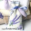 Lavender Sachets (2 bags) - cross stitch pattern - by Faby Reilly Designs