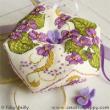 Violet Biscornu - cross stitch pattern - by Faby Reilly Designs