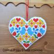 Iveta Hlavinova - Bluebirds Heart (cross stitch pattern chart)