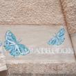 Butterflies - design for Bath towel - cross stitch pattern - by Marie-Anne Réthoret-Mélin