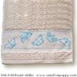 <b>Butterflies - design for Guest towel</b><br>cross stitch pattern<br>by <b>Marie-Anne Réthoret-Mélin</b>