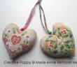 Marie-Anne Réthoret-Mélin - Cowbell hearts (cross stitch pattern)