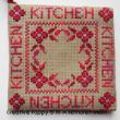 Kitchen potholder set (red) - cross stitch pattern - by Marie-Anne Réthoret-Mélin (zoom 1)