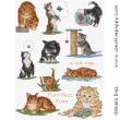 Maria Diaz - Cats Cross stitch Mini motifs (cross stitch pattern chart)