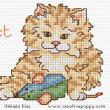 Maria Diaz - Cats Cross stitch Mini motifs (cross stitch pattern chart) (zoom1)