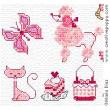 Maria Diaz - Favorite Pink mini motifs (cross stitch pattern chart) (zoom1)