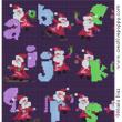 <b>Santa's on his way Alphabet</b><br>cross stitch pattern<br>by <b>Maria Diaz</b>