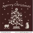 Merry Christmas - cross stitch pattern - by Muriel Berceville (zoom 1)