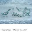 Wandering Ducks - Design for guest size towel - cross stitch pattern - by Perrette Samouiloff