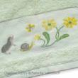 Perrette Samouiloff - Hedgehog towel series - design for Guest towel (cross stitch)