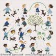 The playground (large pattern) - cross stitch pattern - by Perrette Samouiloff