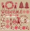 Christmas Welcome (large) - cross stitch pattern - by Perrette Samouiloff