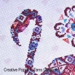 Tam's Creations - Flamingopatches (cross stitch pattern chart) (zoom1)