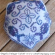 Nautical biscornu - cross stitch pattern - by Agnès Delage-Calvet