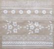White flower borders - cross stitch pattern - by Agnès Delage-Calvet