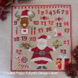 <b>Santa's baking - Advent calendar</b><br>cross stitch pattern<br>by <b>Agnès Delage-Calvet</b>