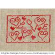 Love miniature - cross stitch pattern - by Agnès Delage-Calvet