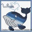Alessandra Adelaide Needleworks - W is for Whale - Animal Alphabet (cross stitch chart)