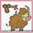 Alessandra Adelaide Needleworks - Y is for Yak - Animal Alphabet (cross stitch chart)
