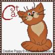 <b>C is for Cat - Animal Alphabet</b><br>cross stitch pattern<br>by <b>Alessandra Adelaide Neeedleworks</b>