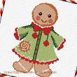 Alessandra Adelaide Needleworks - Mister Gingerbread, zoom 1 (Cross stitch chart)