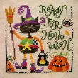 <b>Halloween cat</b><br>cross stitch pattern<br>by <b>Barbara Ana Designs</b>