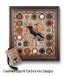 <b>The Witch, The Crow and the Pumpkin</b><br>cross stitch pattern<br>by <b>Barbara Ana Designs</b>