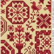 Quaker sampler - pattern I - cross stitch pattern - by Barbara Ana Designs (zoom 1)