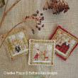 <b>Christmas ornament Trio</b><br>cross stitch pattern<br>by <b>Barbara Ana Designs</b>