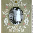 Romantic, romantic (photo frame) - cross stitch pattern - by Chouett'alors (zoom 1)