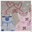 Valentine (his & hers) - cross stitch pattern - by Chouett'alors (zoom 1)