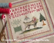 <b>Marie Cantain 1877 Reproduction Sampler</b><br>cross stitch pattern<br>by <b>Couleur Tourterelle</b>