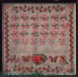 <b>Antique sampler: Maria Bougerolle 1905</b><br>Reproduction sampler<br>charted by <b>Muriel Berceville</b>