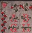 Antique sampler: Maria Bougerolle - Reproduction sampler - charted by Muriel Berceville (zoom 1)