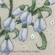 Faby Reilly Designs - Anthea - January - Snowdrops zoom 1 (cross stitch chart)
