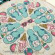 <b>Summer Dreams Mandala</b><br>cross stitch pattern<br>by <b>Faby Reilly Designs</b>