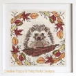 <b>Woodland Hedgehog - Quick challenge: Colonial knot</b><br>cross stitch pattern<br>by <b>Faby Reilly Designs</b>