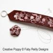 Faby Reilly Designs - Rose Chocolat Stitched Jewelry zoom (cross stitch chart)