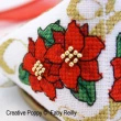 Poinsettia & Ribbon Humbug, Faby Reilly - cross stitch pattern chart (zoom1)
