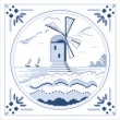 Delft Blue - cross stitch pattern - by Monique Bonnin