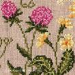 Wildflowers ABC cross stitch chart (detail)