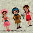 Gera! by Kyoko Maruoka - 60's Fashion Styles zoom 1 (cross stitch chart)