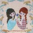Gera! by Kyoko Maruoka - Anne & Diana (The Friendship) zoom 1 (cross stitch chart)