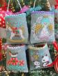 <b>Christmas Mini Bag Ornament</b><br>cross stitch pattern<br>by <b>Gera! by Kyoko Maruoka</b>