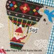Gera! by Kyoko Maruoka - Santa's S.O.S. zoom 1 (cross stitch chart)