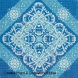 Gracewood Stitches - Traces of Lace - Bursts of Blue (cross stitch chart)